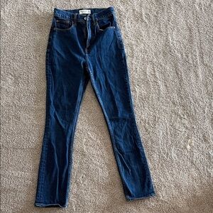 Abercrombie & Fitch Dark Blue Straight Leg Jeans